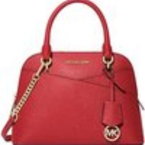 Michael Kors Flame Medium Dome Crossbody Satchel